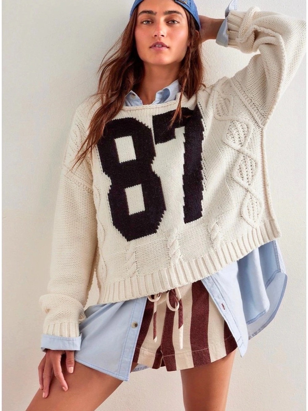 We The Free 87 Pullover Color Block Knit Pullover